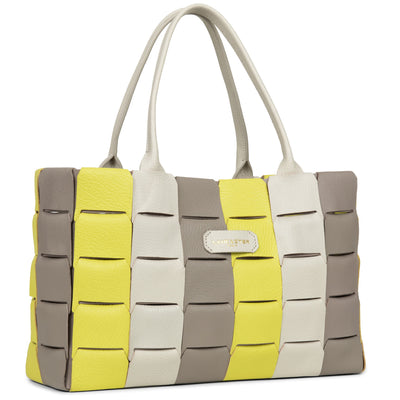 sac cabas main - studio enlacé #couleur_beton-multi