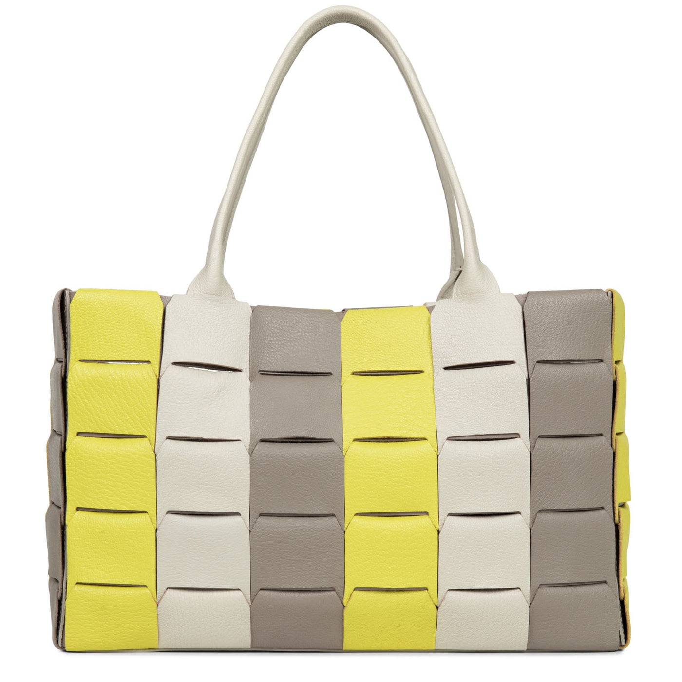 sac cabas main - studio enlacé #couleur_beton-multi