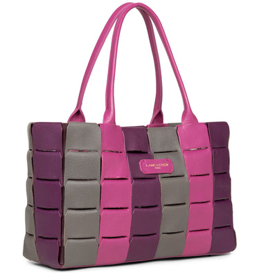 sac cabas main - studio enlacé #couleur_fuxia-multi