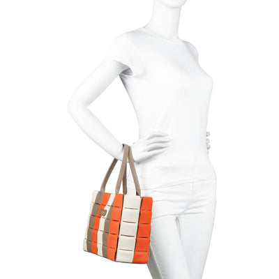 sac cabas main - studio enlacé #couleur_fuxia-multi