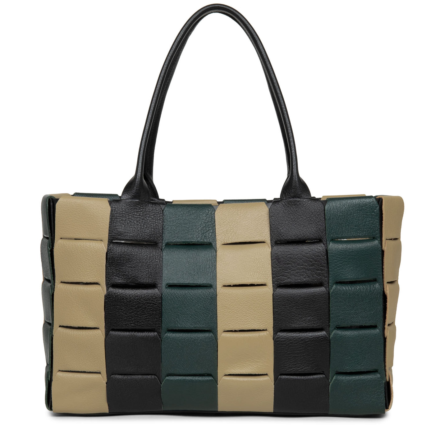 sac cabas main - studio enlacé #couleur_militaire