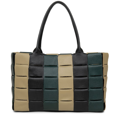sac cabas main - studio enlacé #couleur_militaire