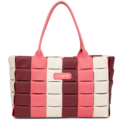 sac cabas main - studio enlacé #couleur_rose-multi