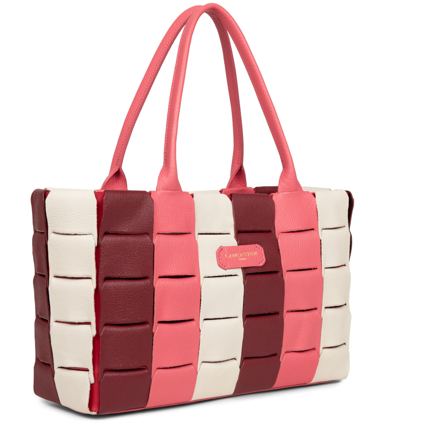 sac cabas main - studio enlacé #couleur_rose-multi