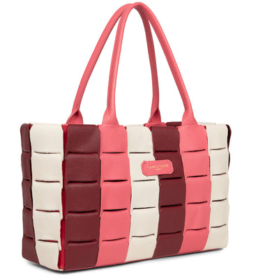 sac cabas main - studio enlacé #couleur_rose-multi