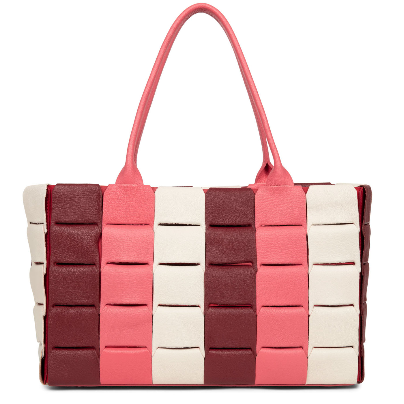 sac cabas main - studio enlacé #couleur_rose-multi