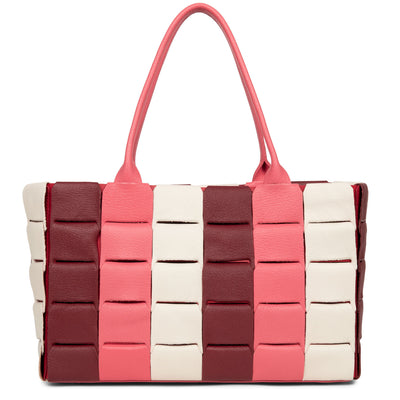 sac cabas main - studio enlacé #couleur_rose-multi
