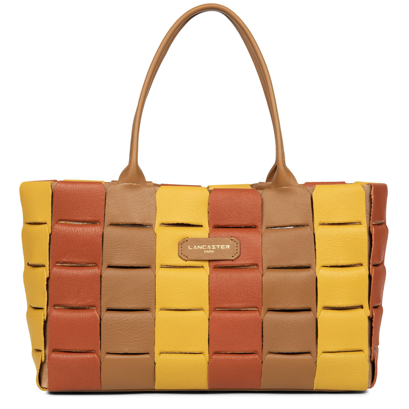 sac cabas main - studio enlacé #couleur_terracotta-multi