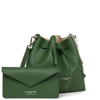 petit sac bourse - pur & element city #couleur_vert-pin-in-champagne