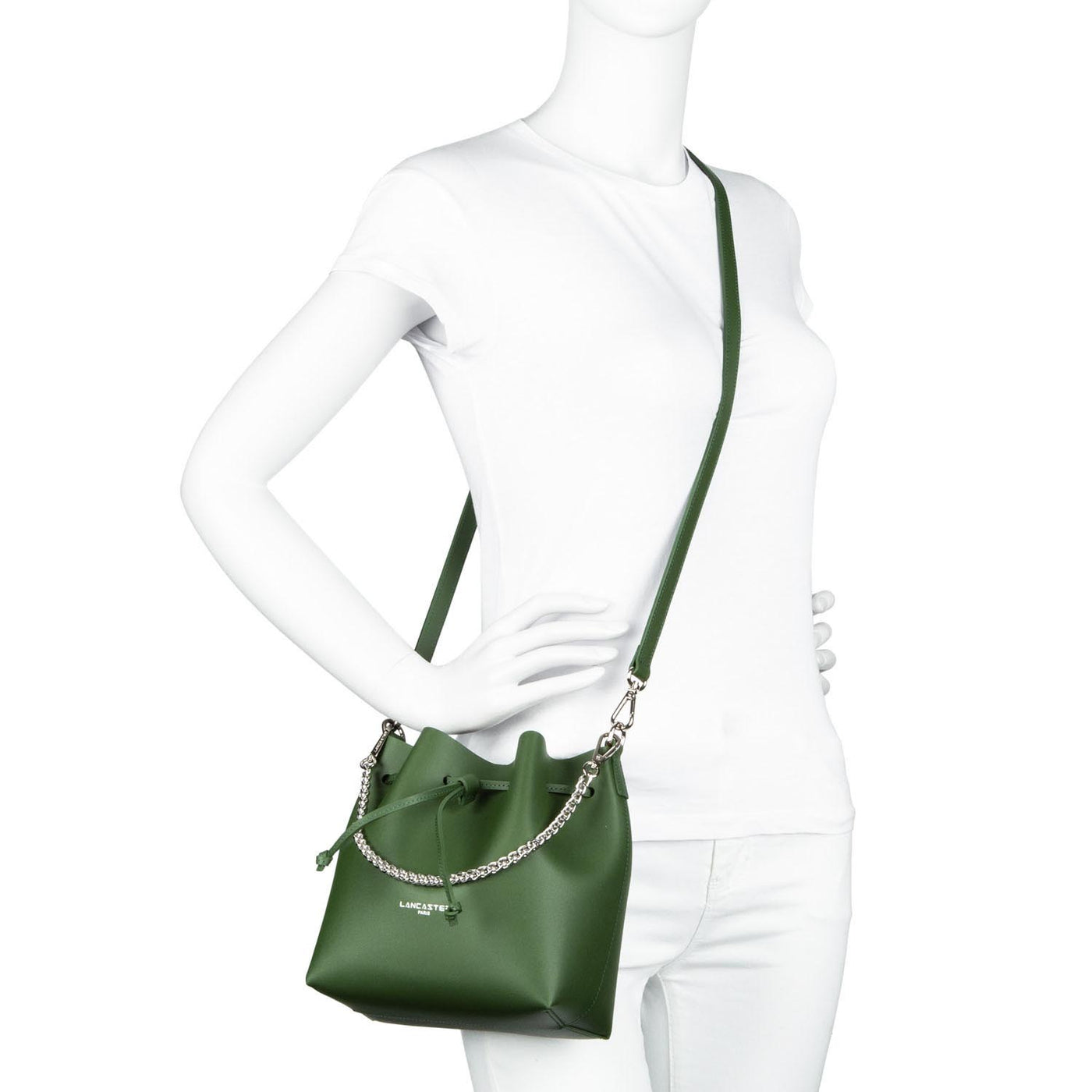 petit sac bourse - pur & element city #couleur_vert-pin-in-champagne