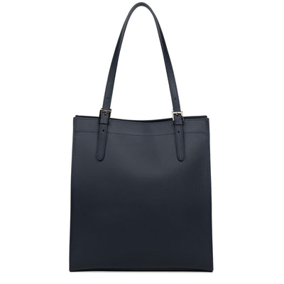 sac cabas épaule - pur & element city #couleur_bleu-fonc-in-argent