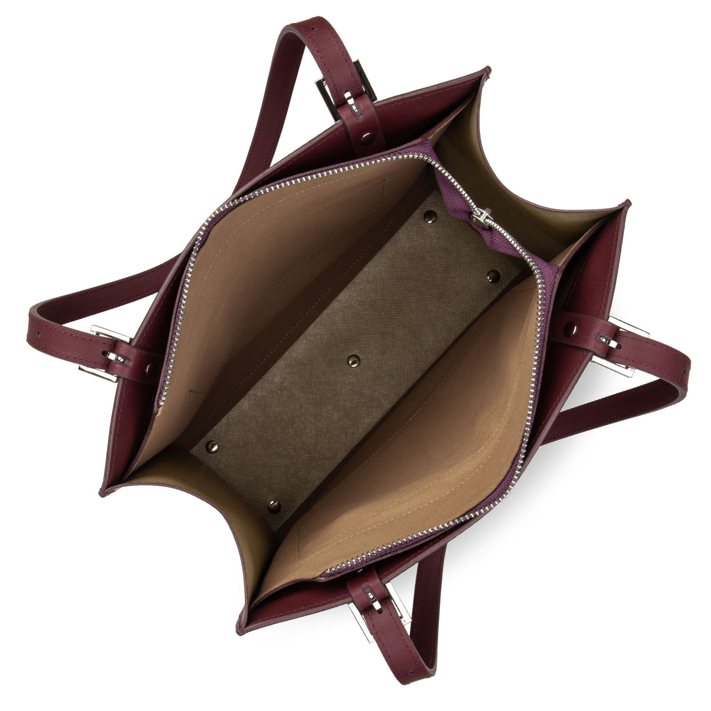 sac cabas épaule - pur & element city #couleur_bordeaux-in-champagne