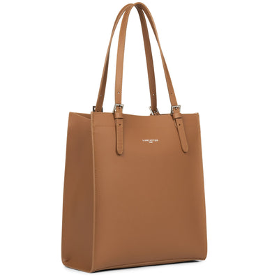sac cabas épaule - pur & element city #couleur_camel-in-champagne