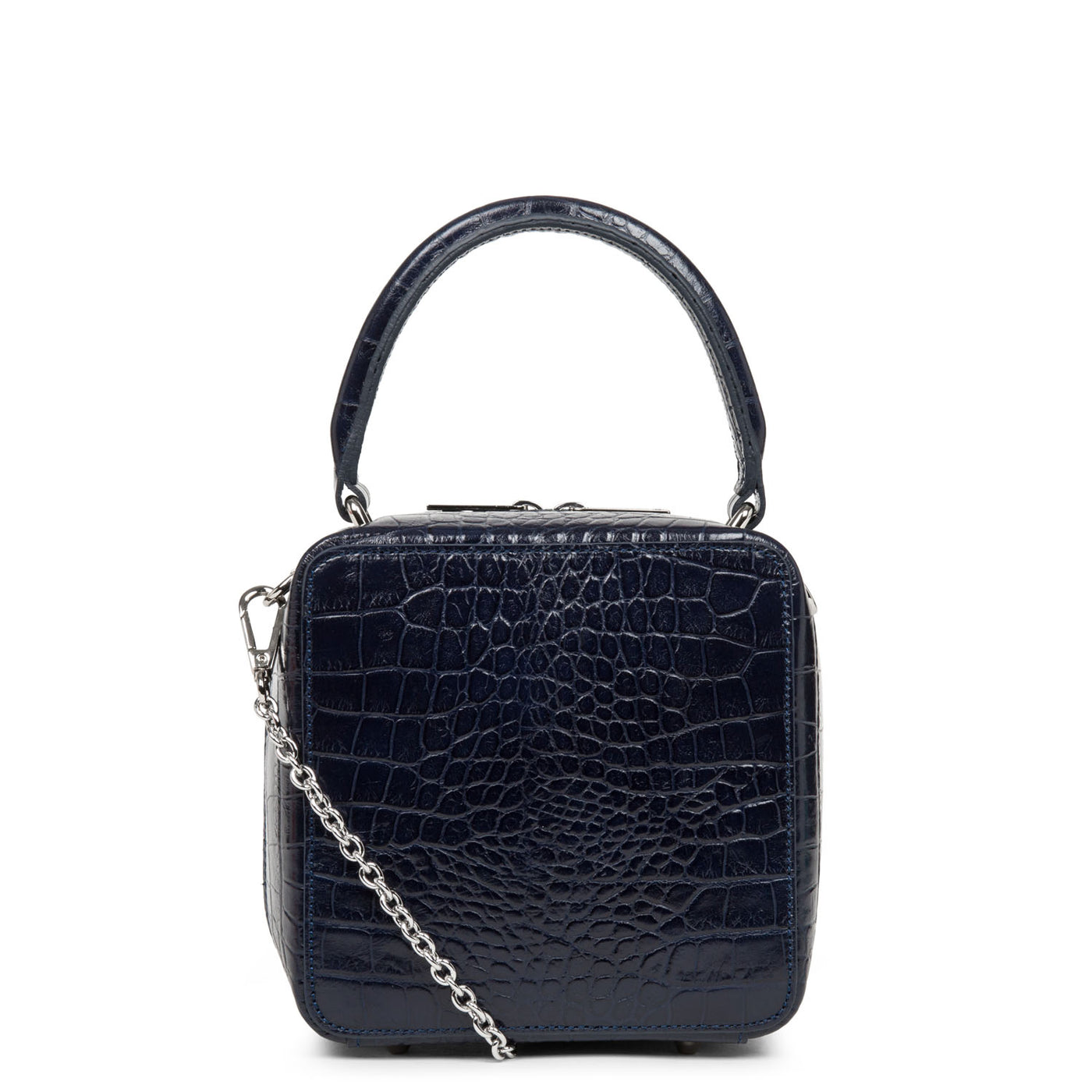 sac boite - exotic bonnie #couleur_bleu-fonce-croco