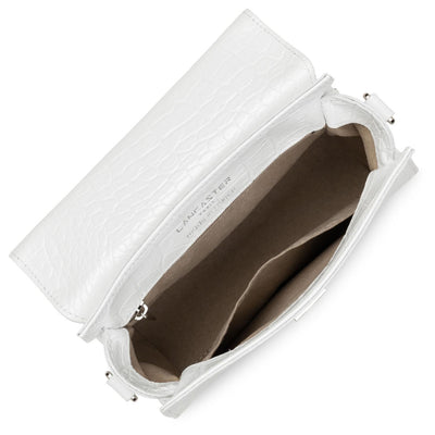 petit sac à main - exotic lézard & croco fr #couleur_blanc