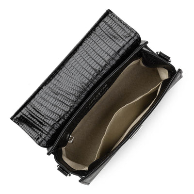 petit sac à main - exotic lézard & croco fr #couleur_noir-lzard