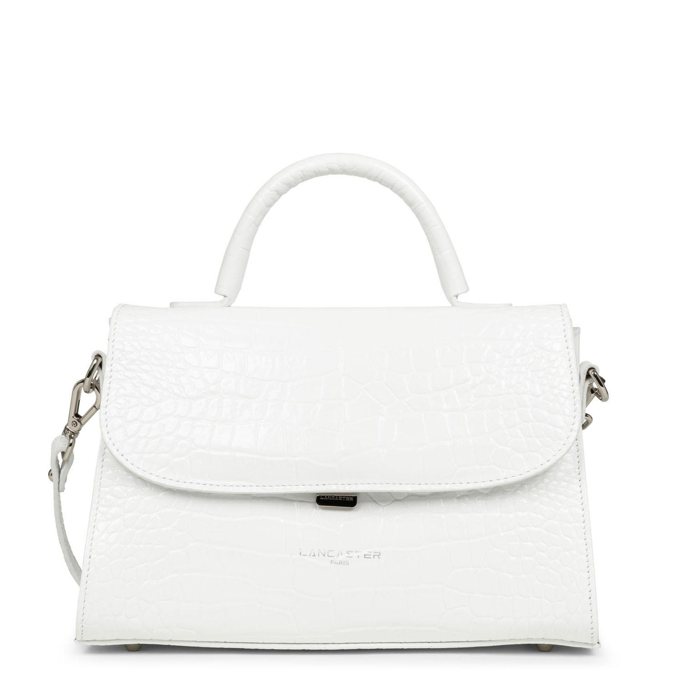 sac à main - exotic lézard & croco fr #couleur_blanc