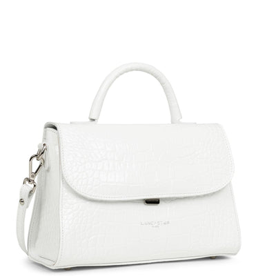 sac à main - exotic lézard & croco fr #couleur_blanc