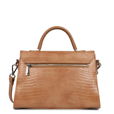 sac à main - exotic lézard & croco fr #couleur_camel-lzard