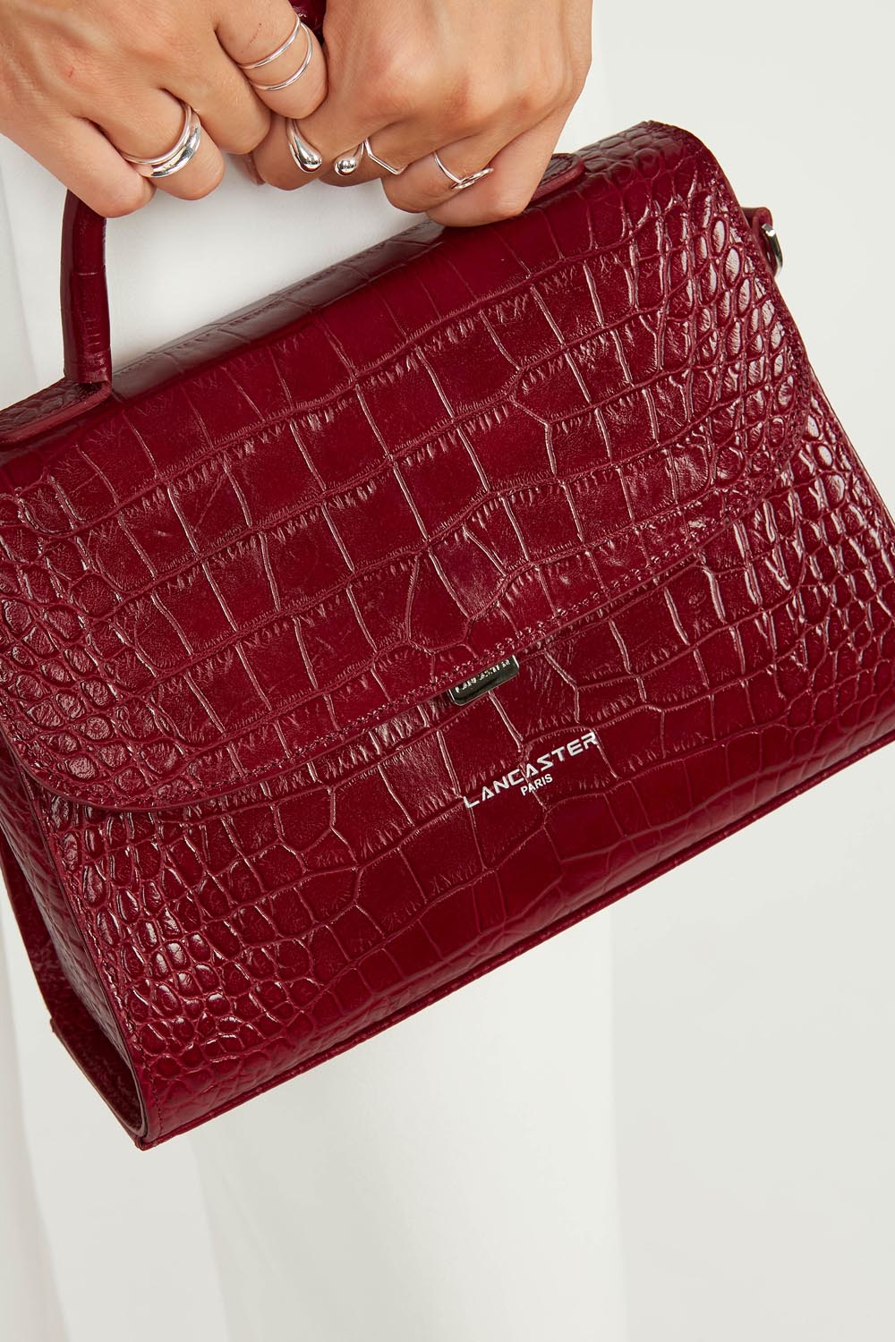 sac à main - exotic lézard & croco fr #couleur_carmin