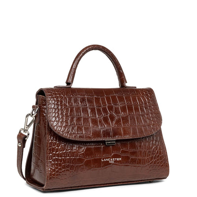 sac à main - exotic lézard & croco fr #couleur_chataigne