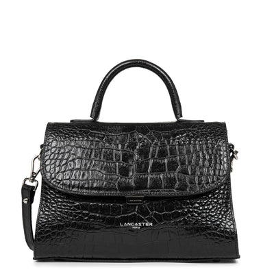 sac à main - exotic lézard & croco fr #couleur_noir