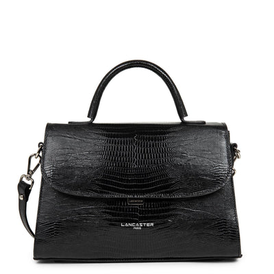 sac à main - exotic lézard & croco fr #couleur_noir-lzard