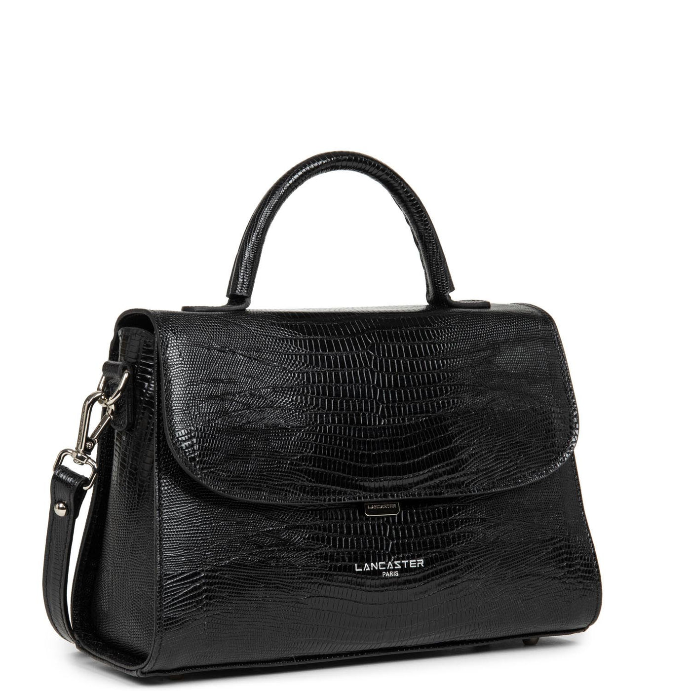 sac à main - exotic lézard & croco fr #couleur_noir-lzard