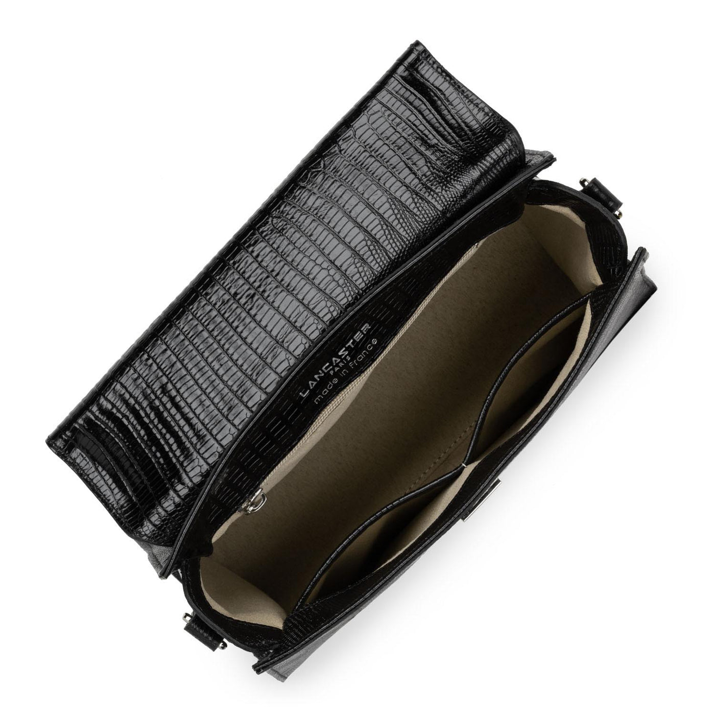 sac à main - exotic lézard & croco fr #couleur_noir-lzard