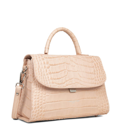 sac à main - exotic lézard & croco fr #couleur_poudre