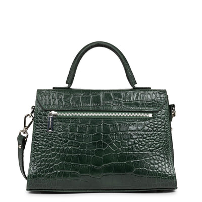 sac à main - exotic lézard & croco fr #couleur_vert-fort