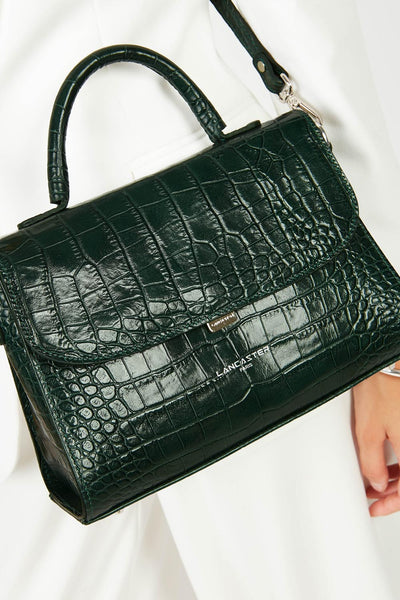 sac à main - exotic lézard & croco fr #couleur_vert-fort