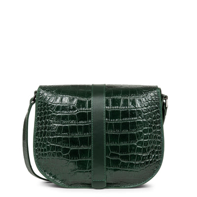 sac besace - exotic croco fr #couleur_vert-pin