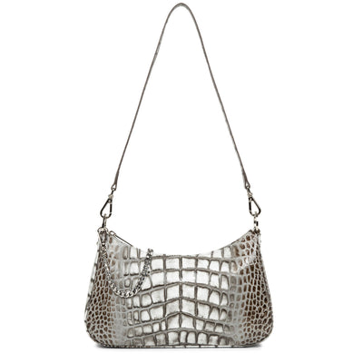 sac trotteur - croco hors série #couleur_blanc-cendre