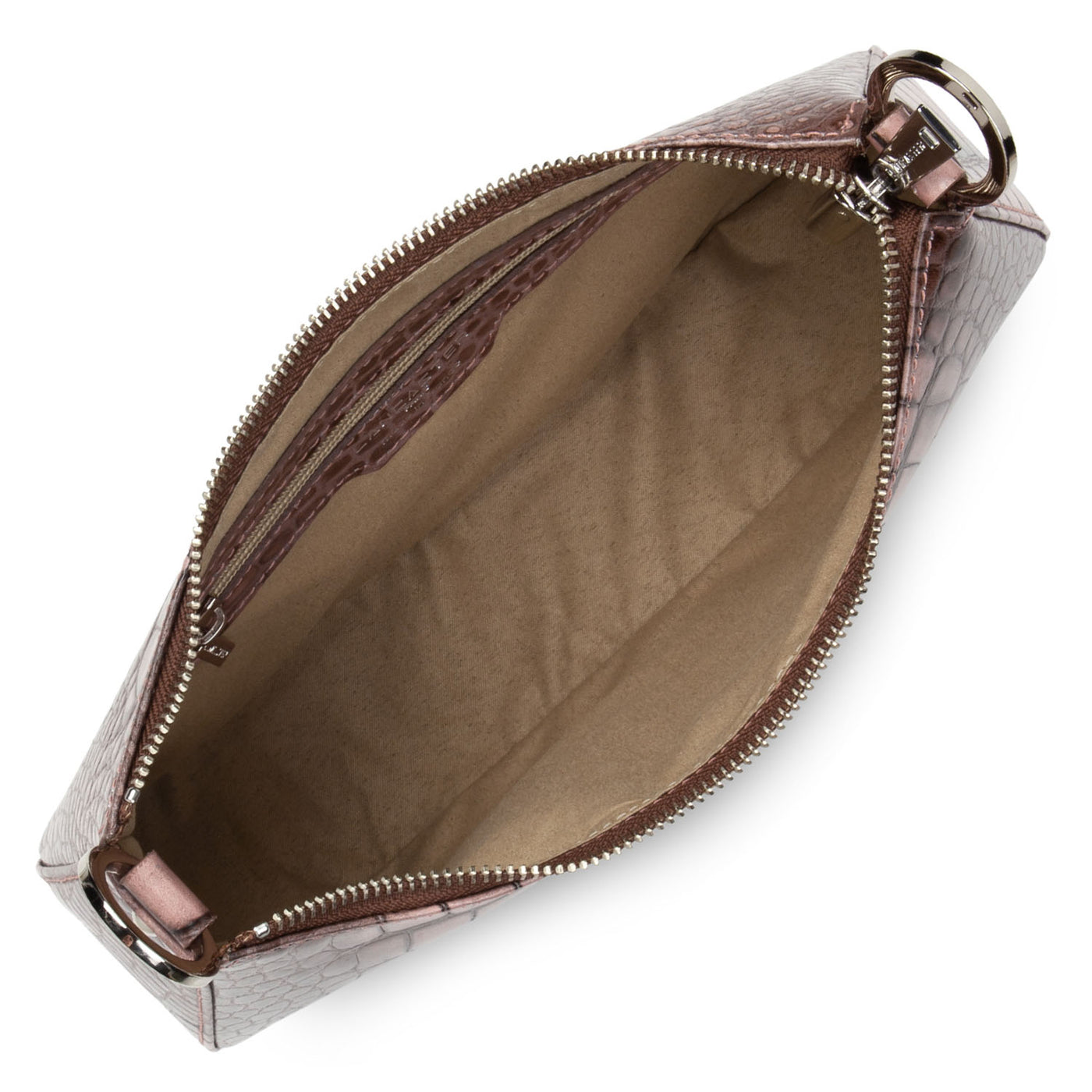 sac trotteur - croco hors série #couleur_rose-cendre