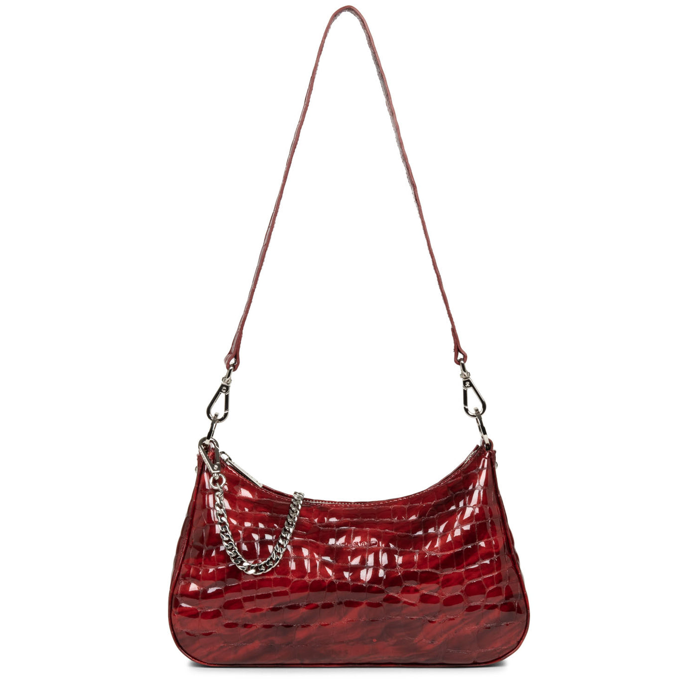 sac trotteur - croco hors série #couleur_rubis-vernis