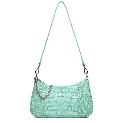 sac trotteur - croco hors série #couleur_turquoise