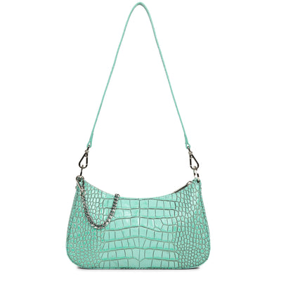 sac trotteur - croco hors série #couleur_turquoise