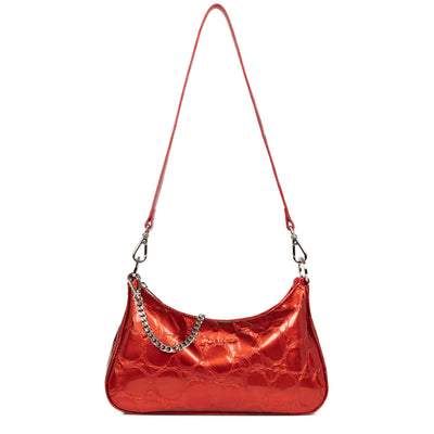 sac trotteur - exotic croco verni #couleur_rouge-vernis