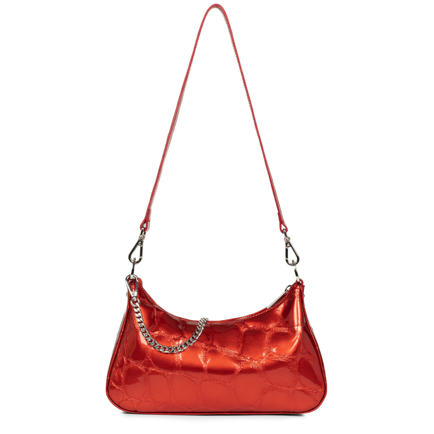 sac trotteur - exotic croco verni #couleur_rouge-vernis
