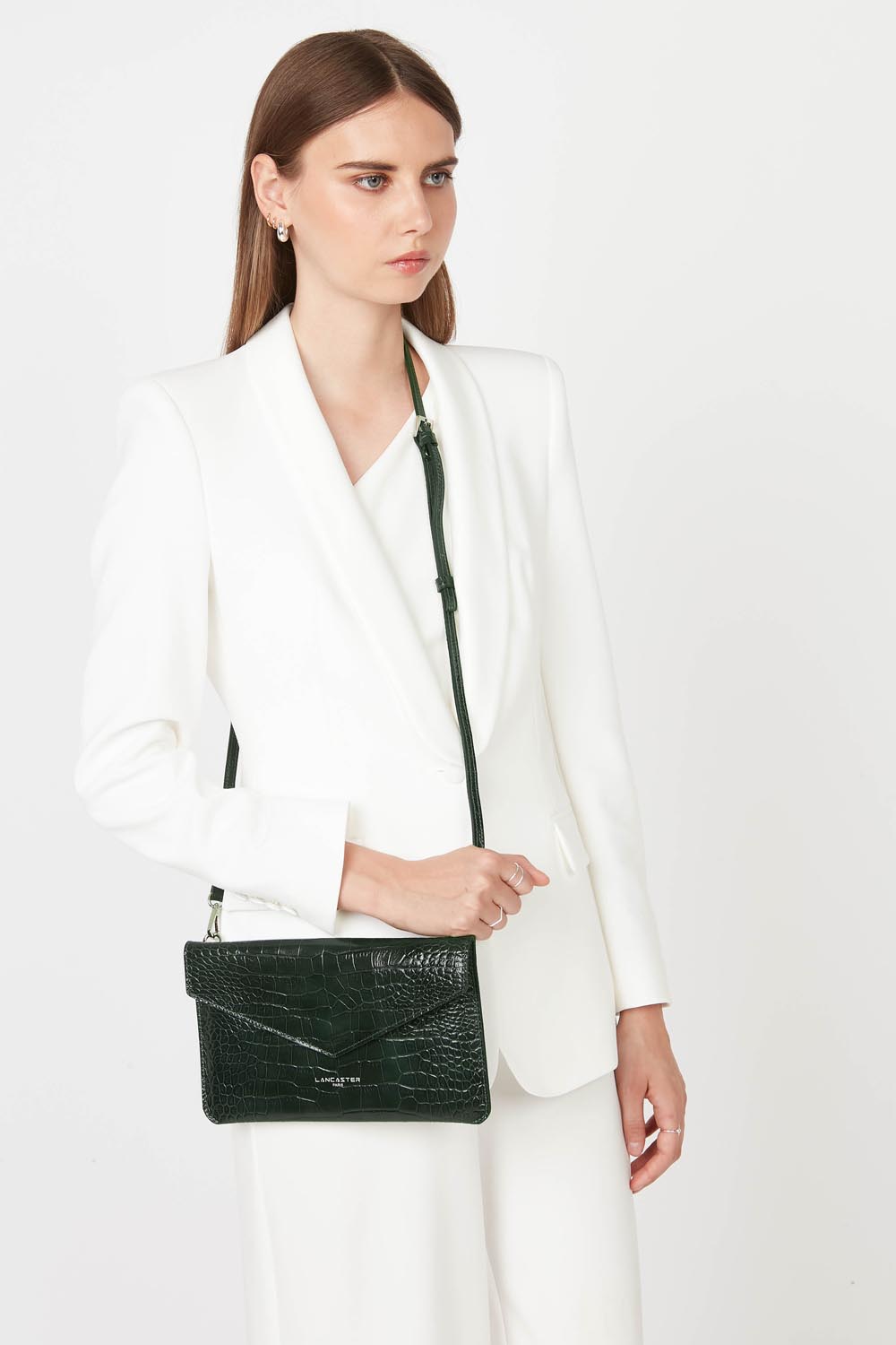pochette - exotic lézard & croco fr #couleur_vert-fort