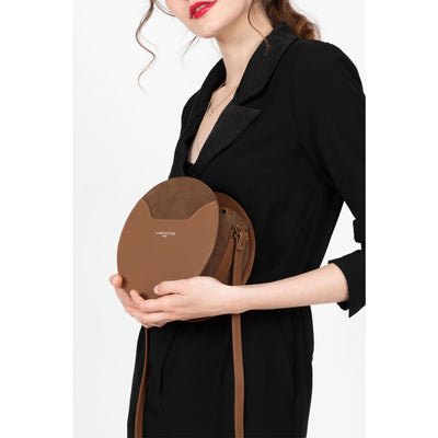 sac rond - smooth lune #couleur_camel