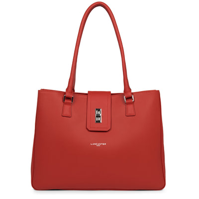 grand sac cabas épaule - city maé #couleur_rouge