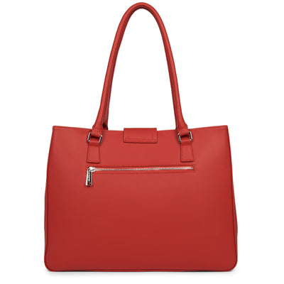 grand sac cabas épaule - city maé #couleur_rouge