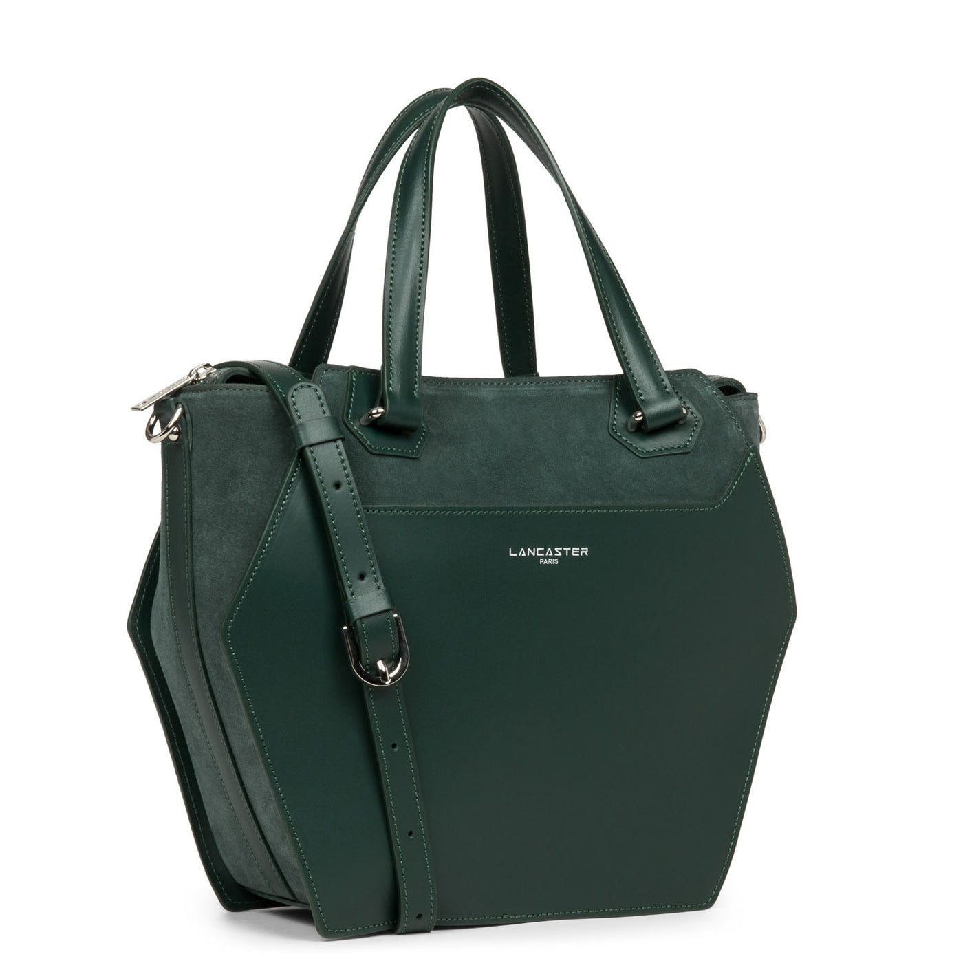 grand sac cabas main - smooth ruche #couleur_vert-alpine