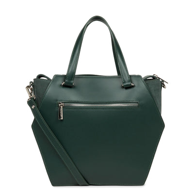 grand sac cabas main - smooth ruche #couleur_vert-alpine