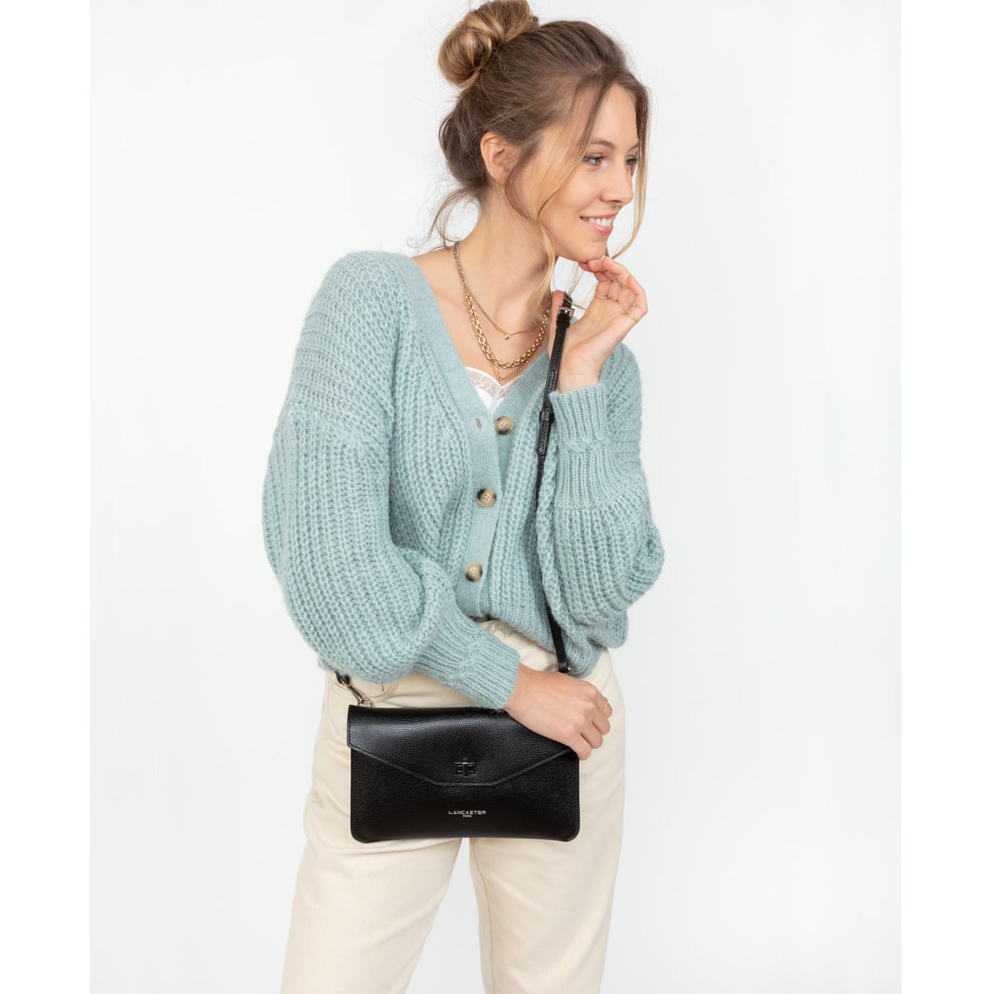 pochette - lucertola #couleur_noir