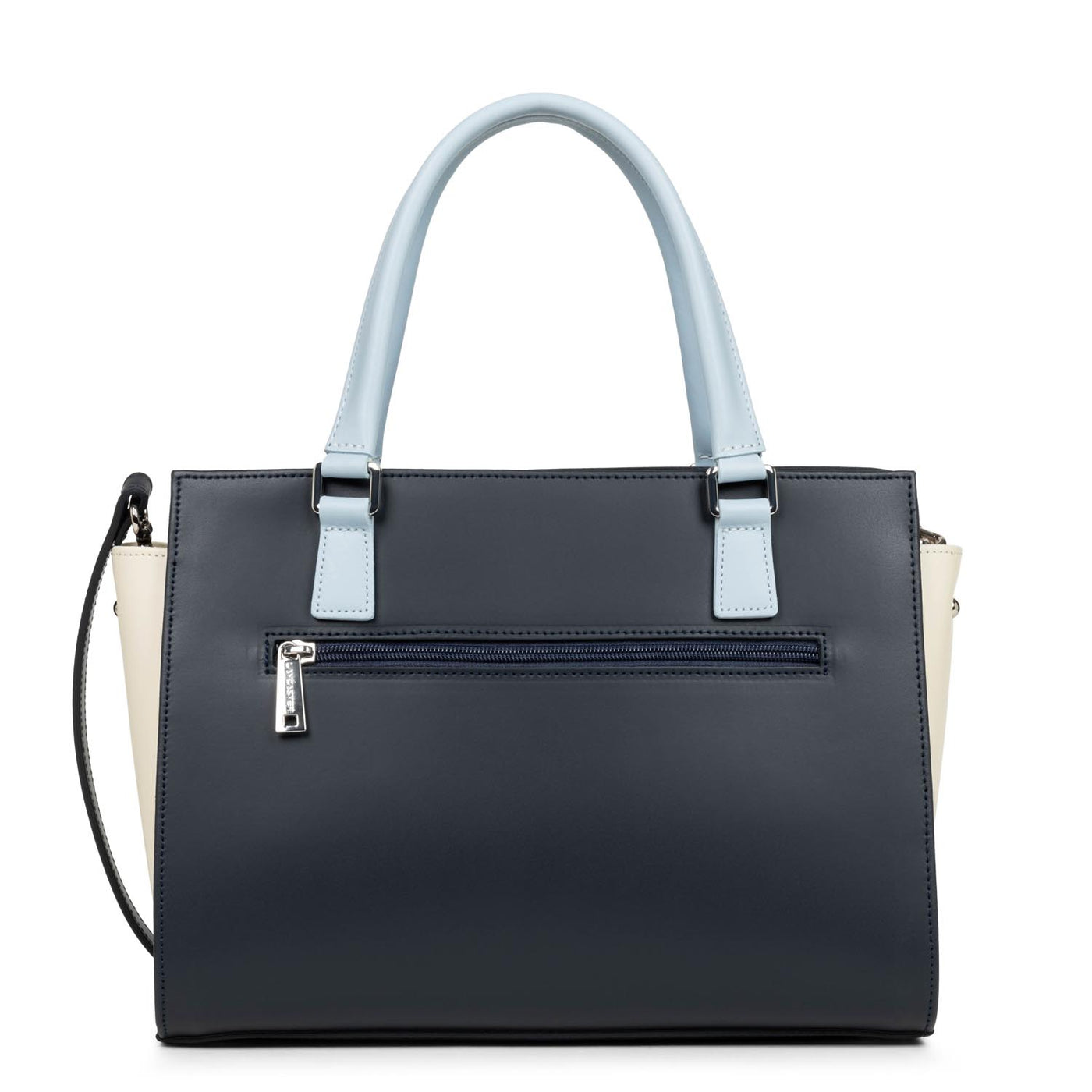 sac à main - smooth #couleur_bleu-fonc-ecru-bleu-ciel