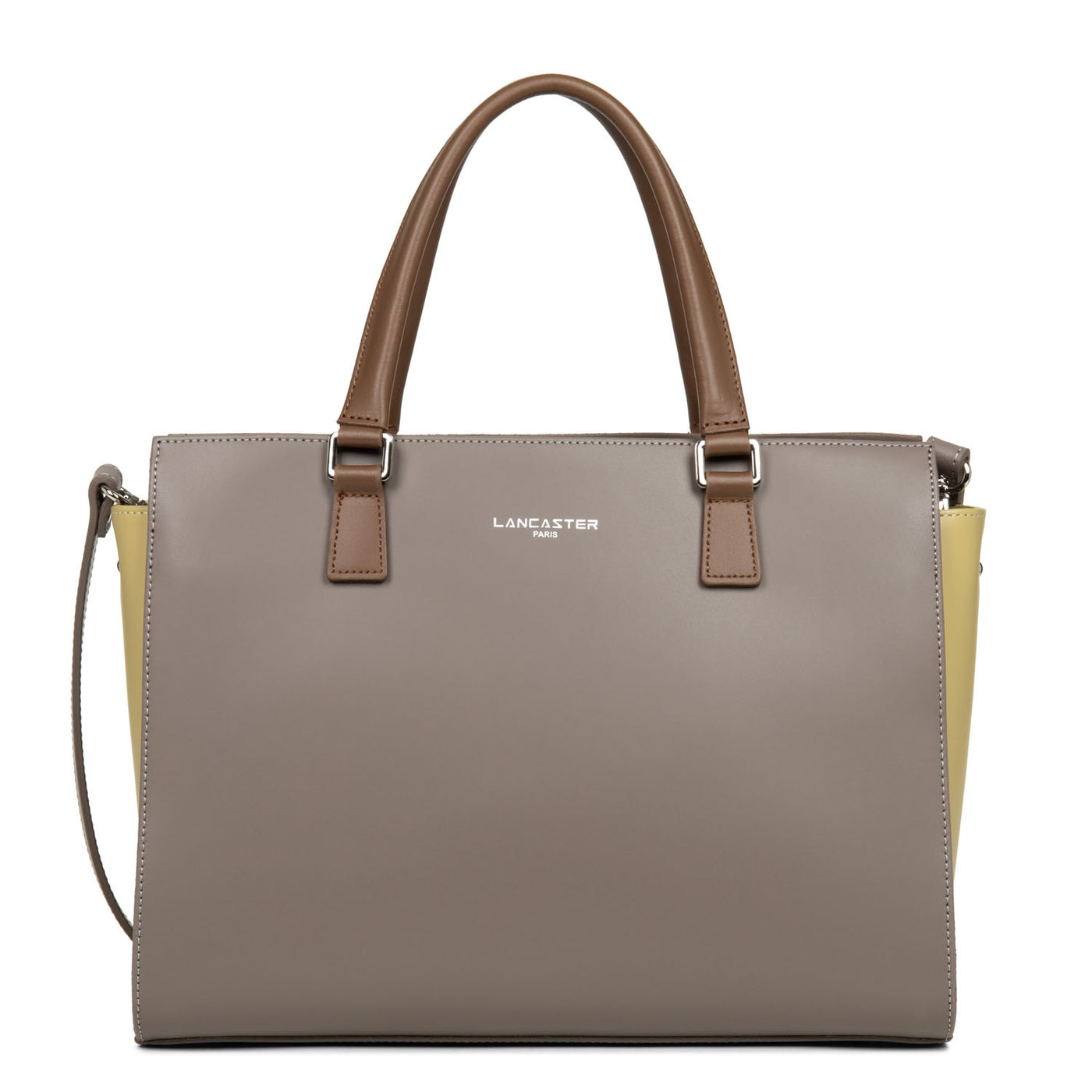 grand sac cabas main - smooth #couleur_taupe-gingembre-vison