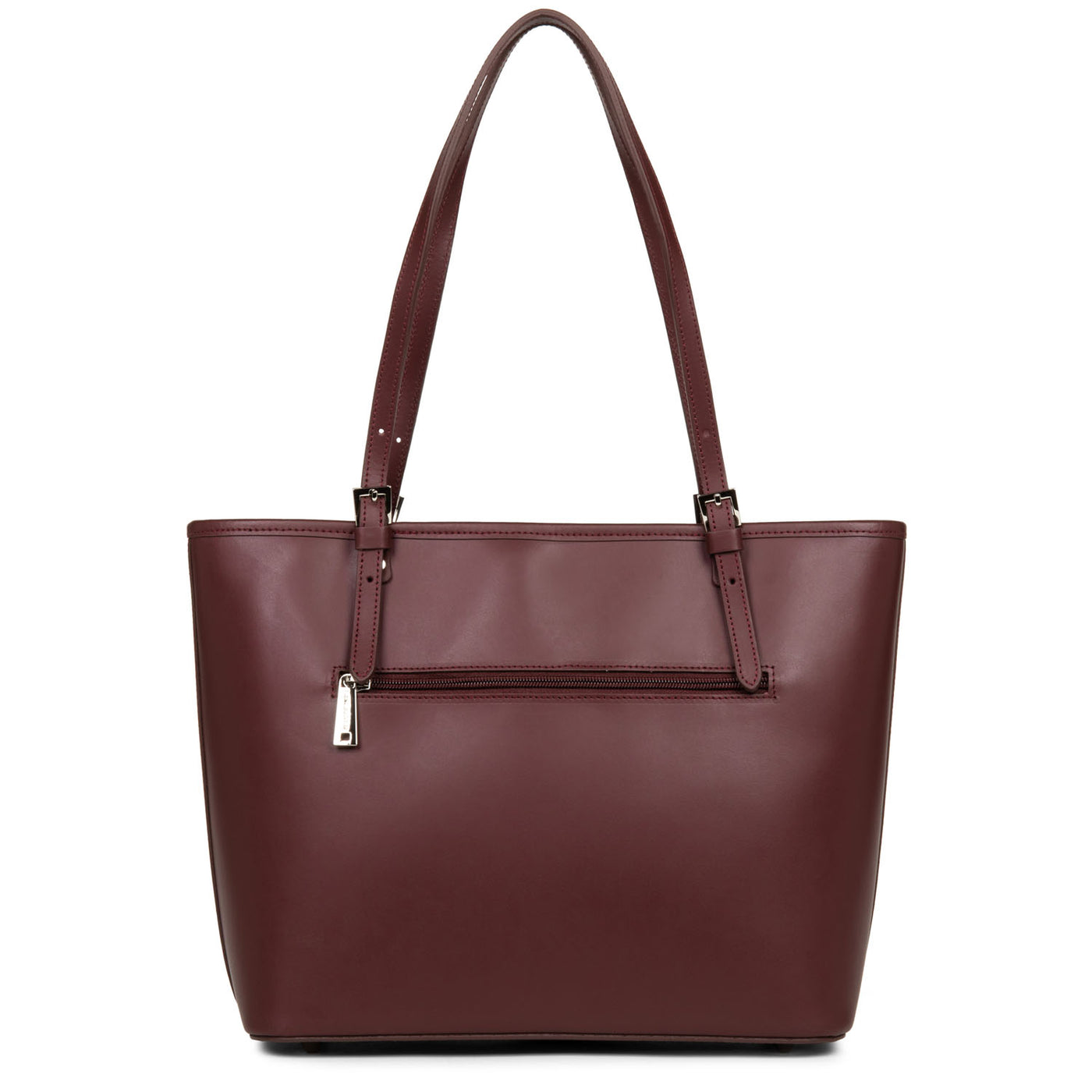 sac cabas épaule - smooth #couleur_bordeaux